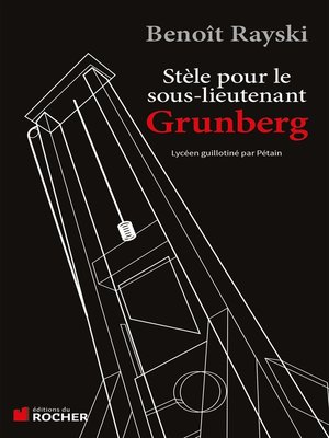 cover image of Stèle pour le sous-lieutenant Grunberg